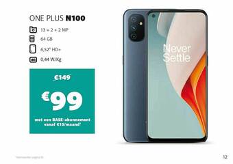 Base One Plus N100 aanbieding