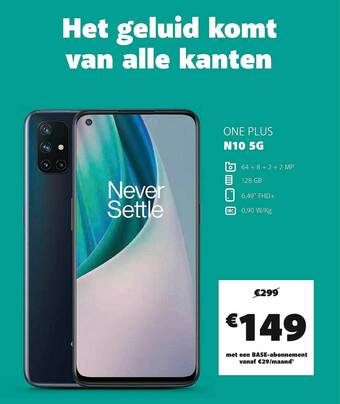 Base One Plus N10 5g aanbieding