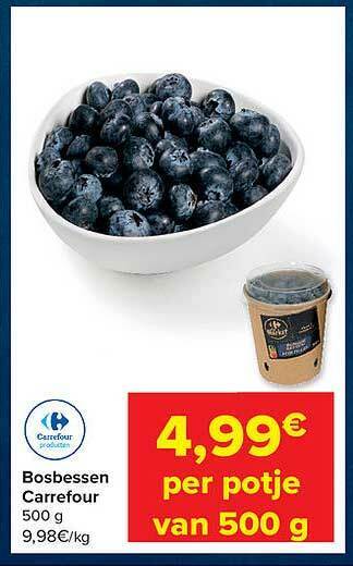Carrefour Bosbessen aanbieding