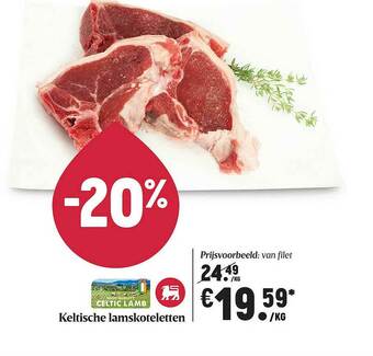 Delhaize Keltische Lamskoteletten aanbieding