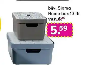 Leen Bakker Sigma Home Box aanbieding