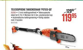 HandyHome Telescopische Takkenschaar 'ps7525-qs' Black+decker aanbieding