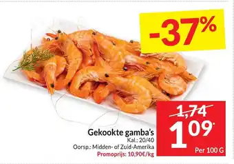 Gekookte gamba's 100g