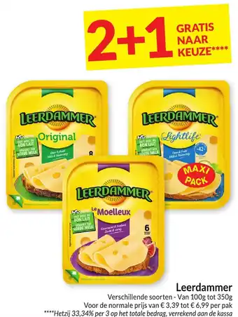Intermarché Leerdamer Verschillende soorten - Van 100g tot 350g aanbieding