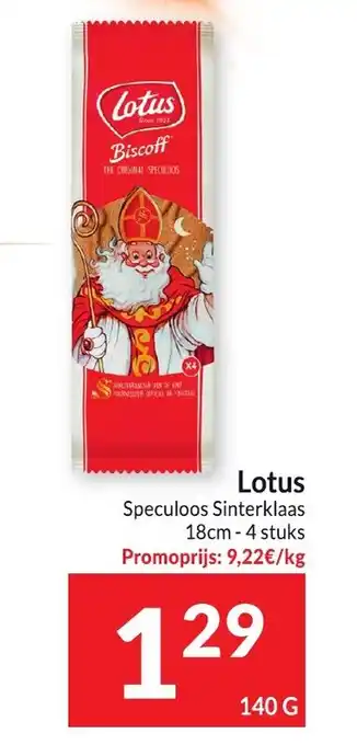 Intermarché Lotus Speculoos Sinterklaas 18cm 140g aanbieding