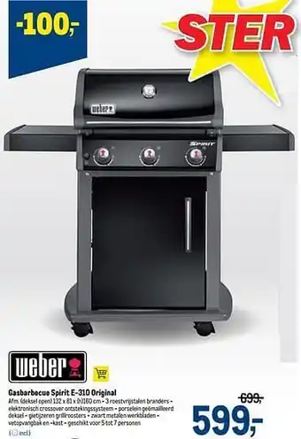 Makro Gasbarbecue spirit e-310 original aanbieding