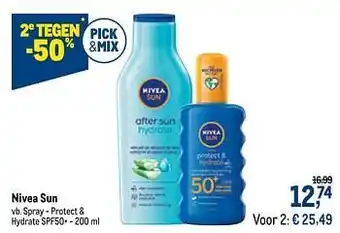 Nivea sun spray - protect + hydrate spf50+ 200 ml