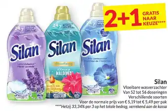 Intermarché Silan Vloeibare wasverzachter Van 52 tot 56 doseringen aanbieding