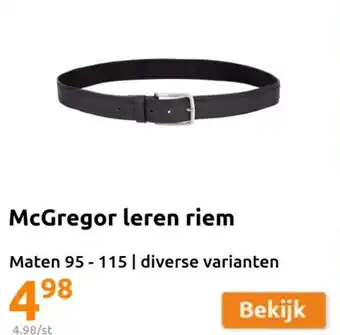 Action McGregor leren riem Maten 95-115 | diverse varianten aanbieding
