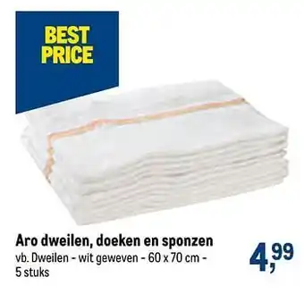 Dweilen - wit geweven
