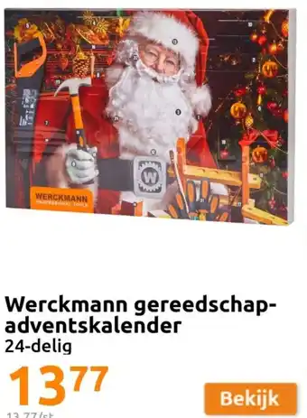 Action Werckmann gereedschap-adventskalender 24-delig aanbieding