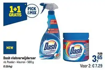 Makro Dash vlekverwijderaar poeder - kleuren aanbieding
