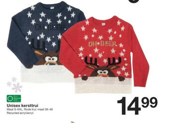 Zeeman Unisex kersttrui aanbieding