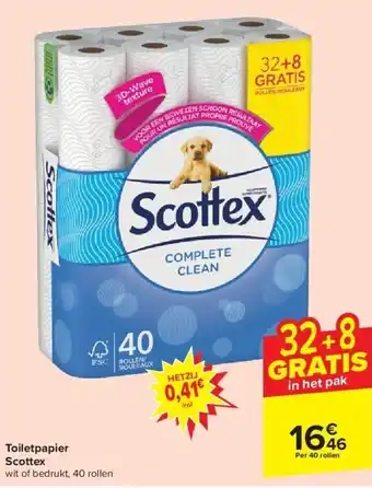 Carrefour Toiletpapier scottex aanbieding