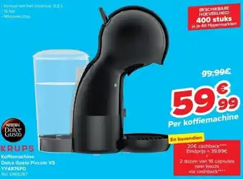 Carrefour Ko emachine dolce gusto piccolo xs yy4876fd aanbieding