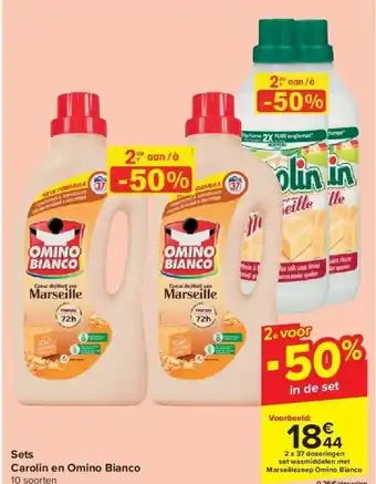 Carrefour Sets carolin en omino bianco aanbieding