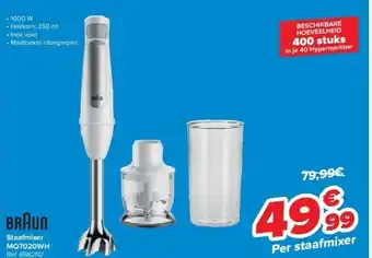 Carrefour Staafmixer mq7020wh aanbieding