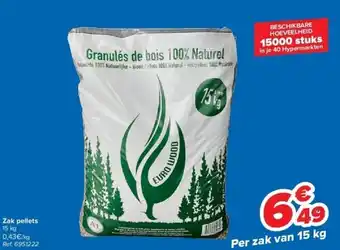 Carrefour Zak pellets aanbieding