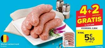 Carrefour Worten varken/rund aanbieding