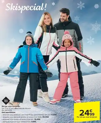 Carrefour Ski-jas voor kinderen aanbieding