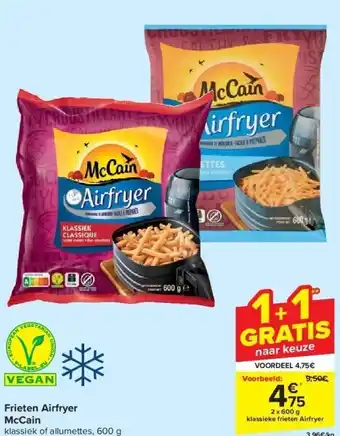 Carrefour Frieten airfryer mccain aanbieding