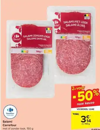 Carrefour Salami carrefour aanbieding