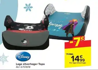 Lage zitverhoger topo
