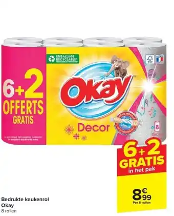 Bedrukte keukenrol okay