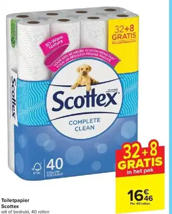 Carrefour Toiletpapier scottex aanbieding