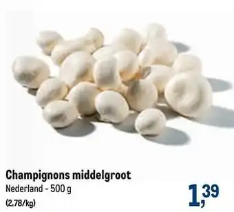 Makro Champignons middelgroot 500 gram aanbieding
