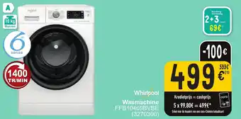 Cora Whirlpool Wasmachine FFB10469BVBE aanbieding