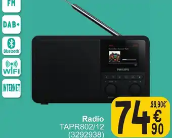 Cora PHILIPS Radio TAPR802/12 aanbieding