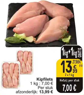 Cora Kipfilets 2 x 1kg aanbieding