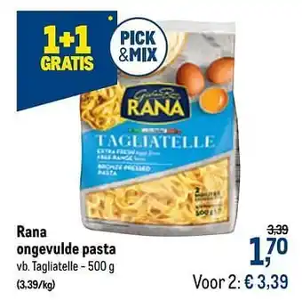 Makro Rana ongevulde pasta tagliatelle aanbieding