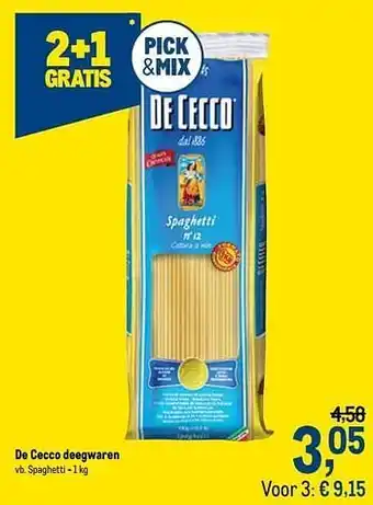De cecco deegwaren spaghetti 1kg