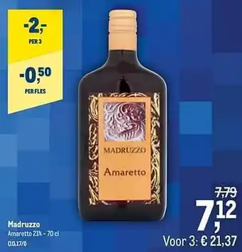 Madruzzo amaretto 70 cl