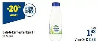 Balade karnedranken natuur 1 liter