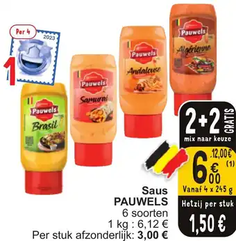 Cora Pauwels Saus aanbieding