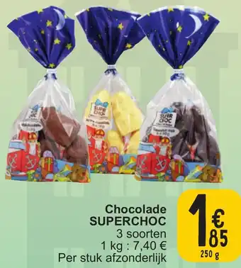 Cora SUPERCHOC Chocolade 250g aanbieding