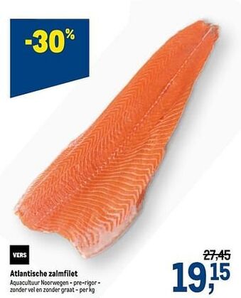 Makro Atlantische zalmfilet aanbieding