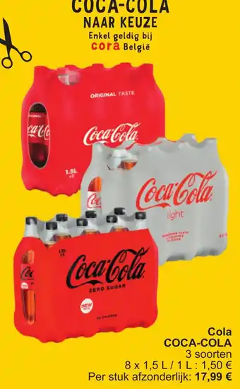 Cora Coca-Cola cola aanbieding