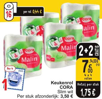 Cora Keukenrol CORA aanbieding