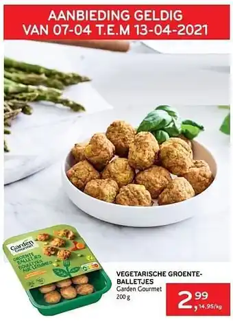 Alvo Vegetarische groenteballetjes garden gourmet aanbieding