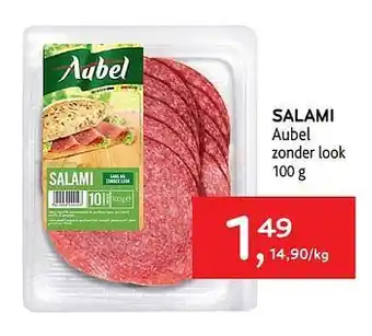 Alvo Salami aubel 100 gram aanbieding