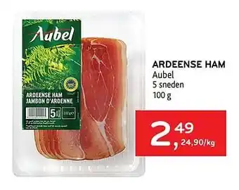 Alvo Ardeense ham aubel 100 gram aanbieding