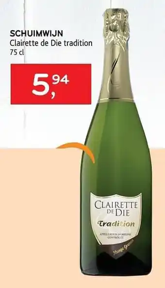 Alvo Schuimwijn clairette de die tradition 75 cl aanbieding