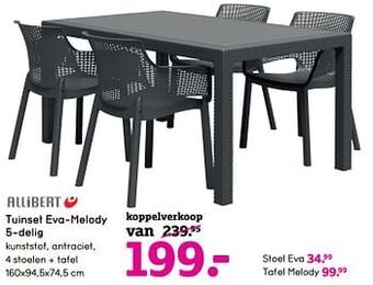 Leen Bakker Tuinset eva-melody 5-delig aanbieding