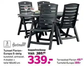 Leen Bakker Tuinset florioneuropa 5-delig aanbieding
