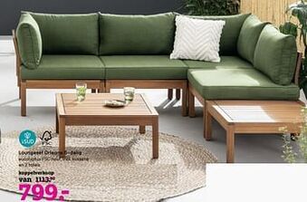 Leen Bakker Loungeset orleans 6-delig aanbieding