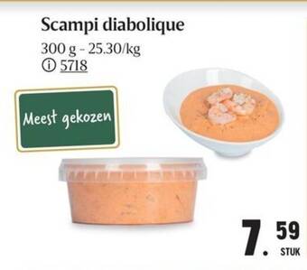 Buurtslagers Scampi diabolique 300g aanbieding